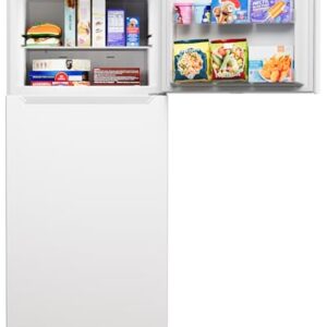 Kenmore 4661352 30" W Top Freezer Refrigerator with Adjustable Glass Shelving, Humidity Control Crispers, Quiet and Energy Efficient Inverter Compressor, White