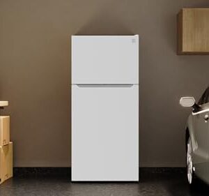 Kenmore 4661352 30" W Top Freezer Refrigerator with Adjustable Glass Shelving, Humidity Control Crispers, Quiet and Energy Efficient Inverter Compressor, White