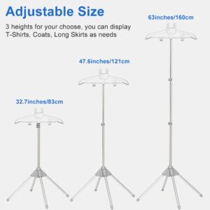 GIPOBUY T Shirt Display Stand Clothing Display Rack, Portable Adjustable Pant Display Rack Shirt Racks Jersey Hanger Stand, Shoulder Stand For Retail, Vendors, Boutique,Trade Shows, Events