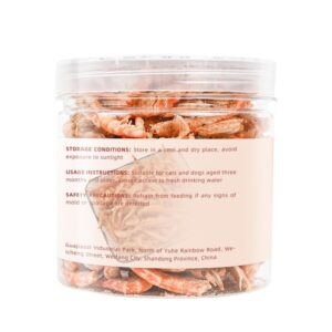 2.8oz Freeze Dried Shrimp for Cats, Vital Essentials for Cat, Natural Freeze Dried Cat Treats, Shrimp Food for Cat