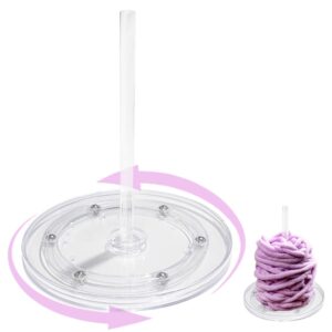 eherdm acrylic yarn spinner yarn bowl holder stand with twirling base yarn winder dispenser gifts for craft lovers large