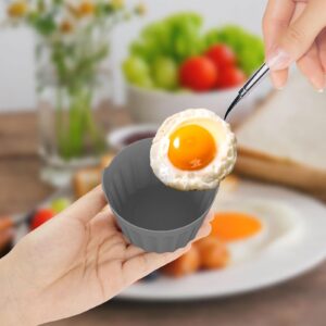 Egg Poacher Cups | Silicone Egg Cooker | Poached Egg Maker, Non Sticky Poaching Cups, Air Fryer Liners, Heat Resistant Egg Cup, Kitchen Egg Poachers, Microwave Egg Cookers, Easy Clean Poaching Cups