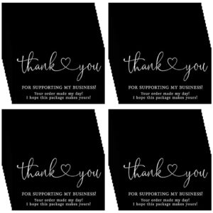 ougerkid 100pcs thank you cards,2 x 3.5 inches thanks greeting cards,thank you for supporting my business cards,your order made my day cards,i hope this package makes yours cards