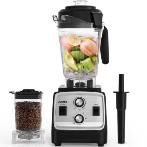 aeitto blender, blenders for kitchen with 1800w motor, 85 oz. large capacity, 2-in-1 blender & grinder combo, bpa-free countertop professional blender for smoothies, ice crush, frozen drinks, silver