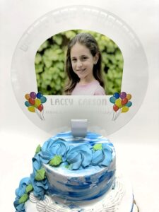 photo light up personalized party decor happy birthday cake top topper with any photo picture logo text - mitzvah, weddings, birthday, sweet 16, anniversary, baby shower, bridal shower…