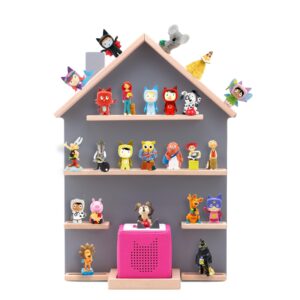 tnvodejo children's shelf compatible with toniebox and tonies for over 40 figures - wall shelf for music box - for playing and collecting - for children baby room