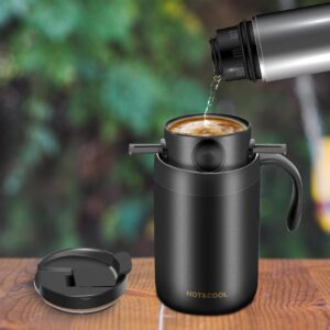 OARSE 16oz Camping Coffee Maker Pour Over Coffee Maker Set，Camp Pour Over Set，Portable Coffee Kit for Travel, Camping, Offices, Backpacking