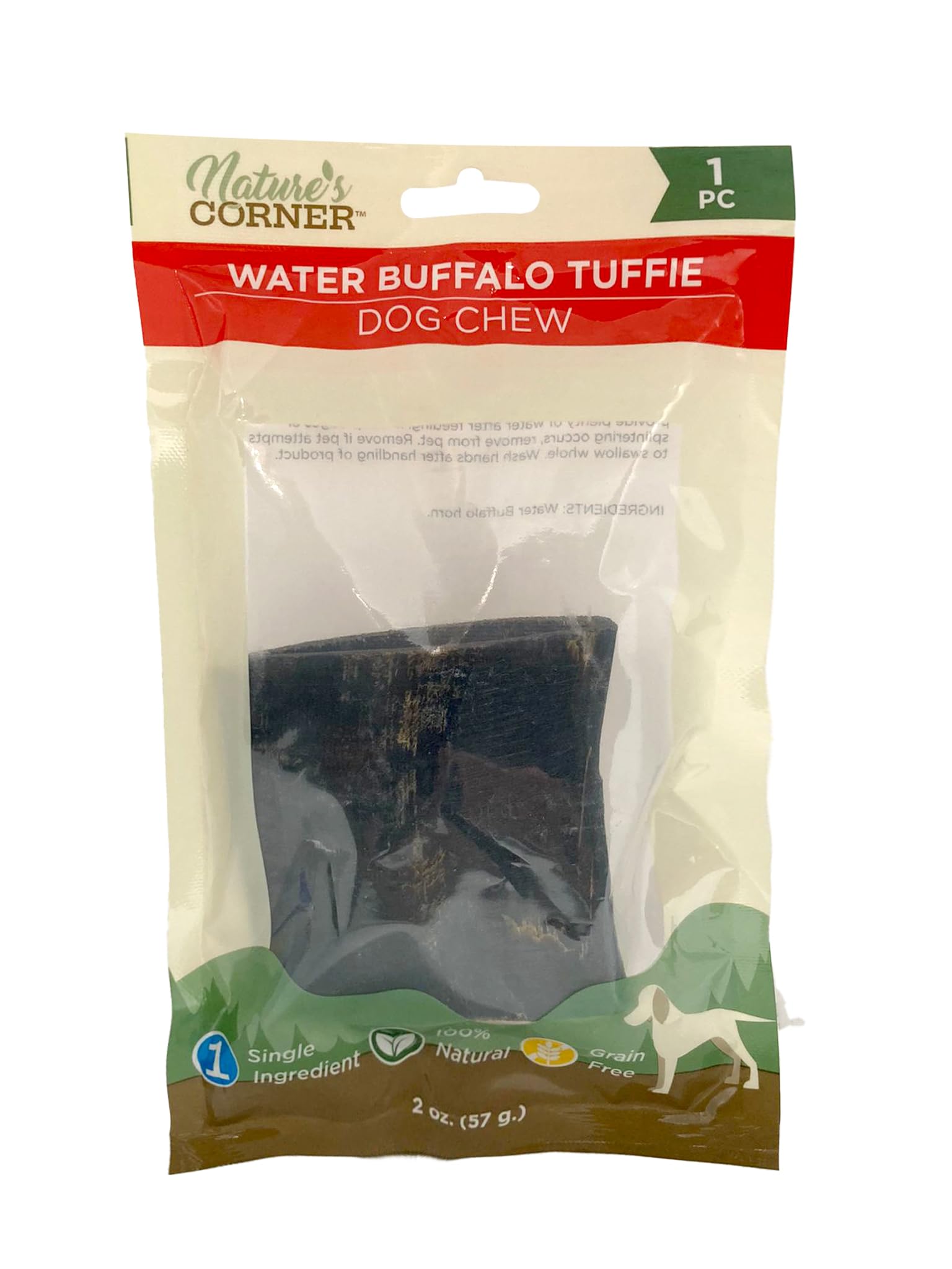 Generic Water Buffalo Tuffie Chew, 1 Ounce (Pack of 2)