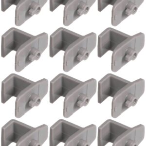 OCS Parts P993200800 Gray Plastic Shelf Clips | 12-Pack | Replacement Shelf Clips for Turbo Air Commercial Kitchen Freezers and Refrigerators