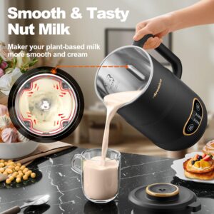 Arcmira Automatic Nut Milk Maker, 35oz(1000ml) Homemade Almond, Oat, Coconut, Soy, Plant Based Milks and Non Dairy Beverages, Soy Milk Maker Machine with Delay Start/Keep Warm/Self-Cleaning/Boil Water