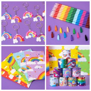 DMIGHT rainbow party favors, 120 pcs rainbow party supplies Rainbow Gift for Kids Birthday Party Decorations Baby Shower Goodie Bag Filles Supplies