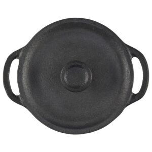 GoodCook Pre-Seasoned Cast Iron Mini Dutch Oven, Black, Small Dutch Oven Pot with Lid, Durable Cast Iron Cookware, Even Heating for Stews, Soups, and Baking, Oven Safe to 500°F