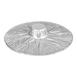 Foil Lux 34 Ounce Pans And Lids, 10 Disposable Pots With Lids - Oven-Ready, Stove Compatible, Aluminum Foil Baking Pans, Freezable, For Outdoor Camping, Vacation, Picnic, And More - Restaurantware