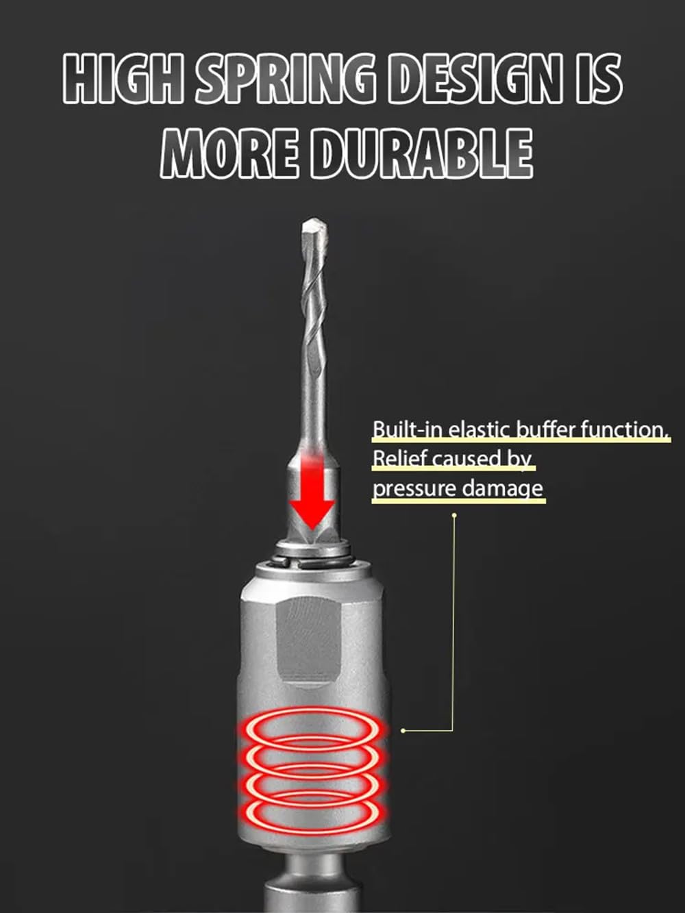 Adapter for Converting Impact Wrench to Electric Hammer, Quick Release Adapter Converter for Converting Electric Drill to Electric Hammer Converts to SDS-Plus interface