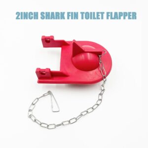 2 Pack Toilet Flapper for Kohler Shark-Fin Repair Replacement Toilet Flapper Compatible with Kohler Toilet Part 84138, 84314, 85655 and 89825, 2'' Toilet Flapper