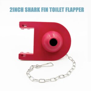 2 Pack Toilet Flapper for Kohler Shark-Fin Repair Replacement Toilet Flapper Compatible with Kohler Toilet Part 84138, 84314, 85655 and 89825, 2'' Toilet Flapper