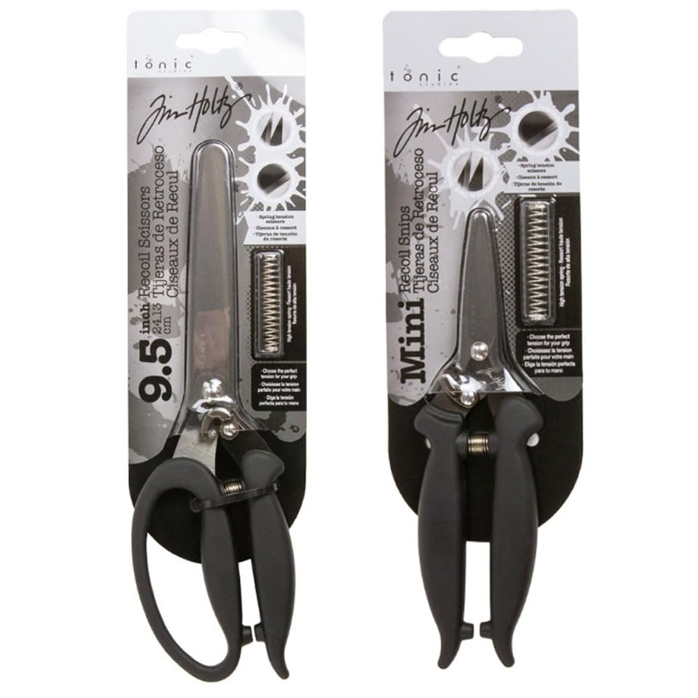 Tonic Studios - Tim Holtz - Recoil Scissors and Mini Recoil Snips Bundle TTS5386e & TTS5385e May 2024 release