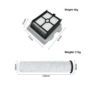 PLANTKA part Main Brush, Hepa Filter, Compatible For Roborock Dyad Air, Wet And Dry Handheld Vacuums, As show