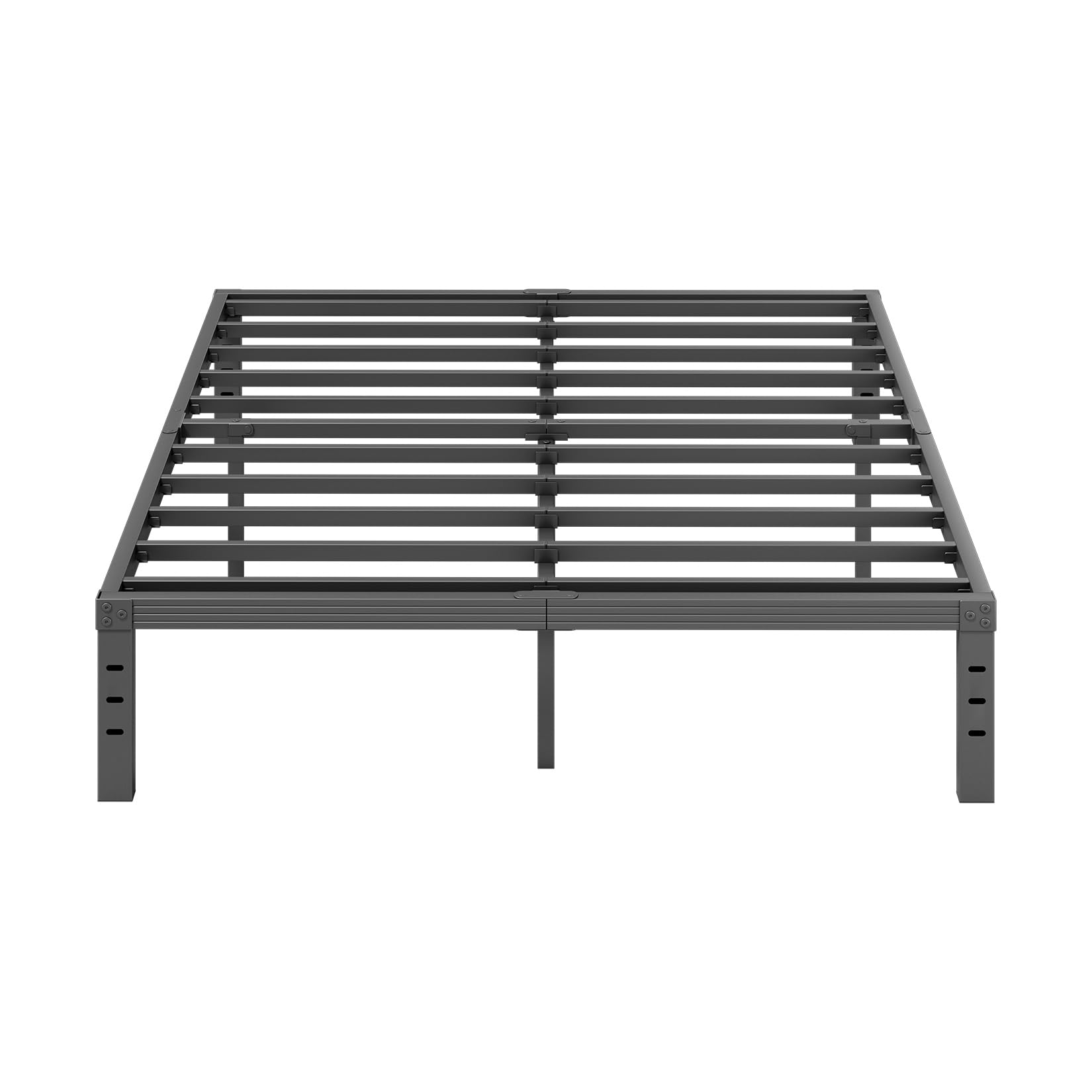 Furnitui 14 Inch High Metal Queen Bed Frame, Platform Bed Frame Queen Size No Box Spring Needed, Easy Assembly, Noise Free, Sturdy, Black