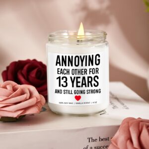 Younift 13 Years Candle, 13th Wedding Anniversary, Gifts for Him, Her, Lace Anniversary, Gifts for Couple, 13th Anniversary, Gifts for Husband, Wife, Funny Gifts, 13 Year Anniversary