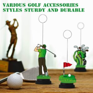 RattanView 5 Pcs Golf Ball Themed Party Decorations Photo Holders Balloon Picture Holders Place Card Holders Table Centerpieces Number Name Clips Holder for Home Birthday Wedding Party Decor