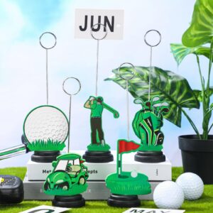 RattanView 5 Pcs Golf Ball Themed Party Decorations Photo Holders Balloon Picture Holders Place Card Holders Table Centerpieces Number Name Clips Holder for Home Birthday Wedding Party Decor