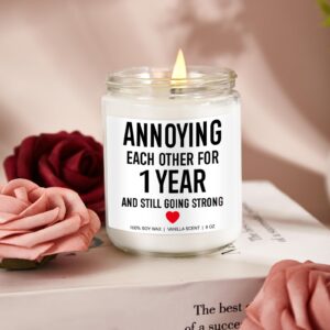 Younift Candle, 1 Year Anniversary, Gifts for Him, Girlfriend, Boyfriend, Her, First Anniversary, Gifts for Husband, Wife, 1 Year Wedding Anniversary, Gifts for Couple, 1st Year Paper Anniversary