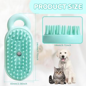 Cat Steam Brush,3 in 1 Steamy Cat Brush,Cat Brush for Shedding, Multifunctional Pet Steam Brush Cat Hair Brush for Removal of Shedding and Tangled Hairs,Water Brush for Cats (Green)