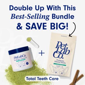 PetLab Co. - Clean Teeth Bundle: Dental Powder for an Effortless Deep Clean in 1 Scoop for Large Dogs & Dental Chew for Delicious Dog Dental Care - Easy to Use - Innovative Formulas