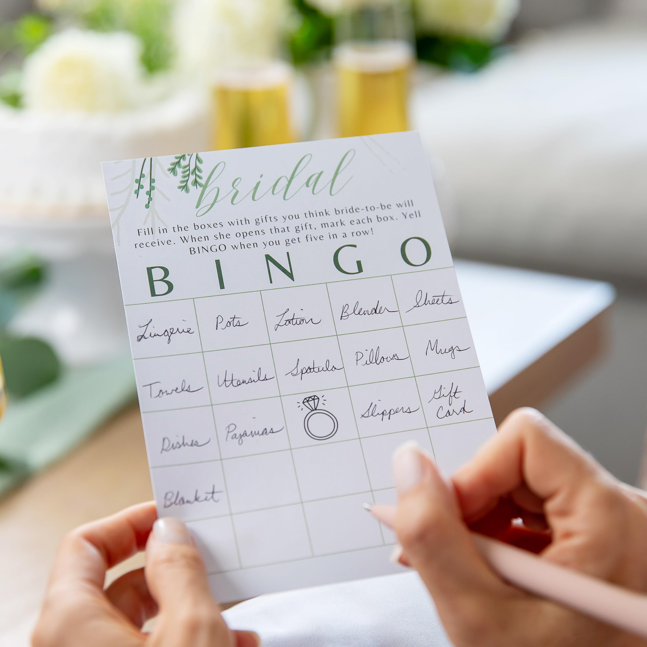 Interactive Bridal Shower Games 50 Guests - Floral Bachelorette Bridal Party Game Activities Cards - Fun Wedding Celebrations Bridal Games for Shower with Bridal Shower Bingo, Word Scramble & More