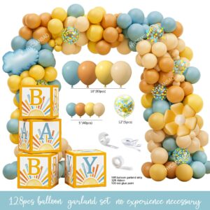 Here Comes the Son Baby Shower Decorations for Boy, Sun Theme Baby Shower Decoration, Boho Sun Baby Shower Party Supplies, It's A Boy Gender Reveal Décor, Retro Sun You Are My Sunshine Baby Shower