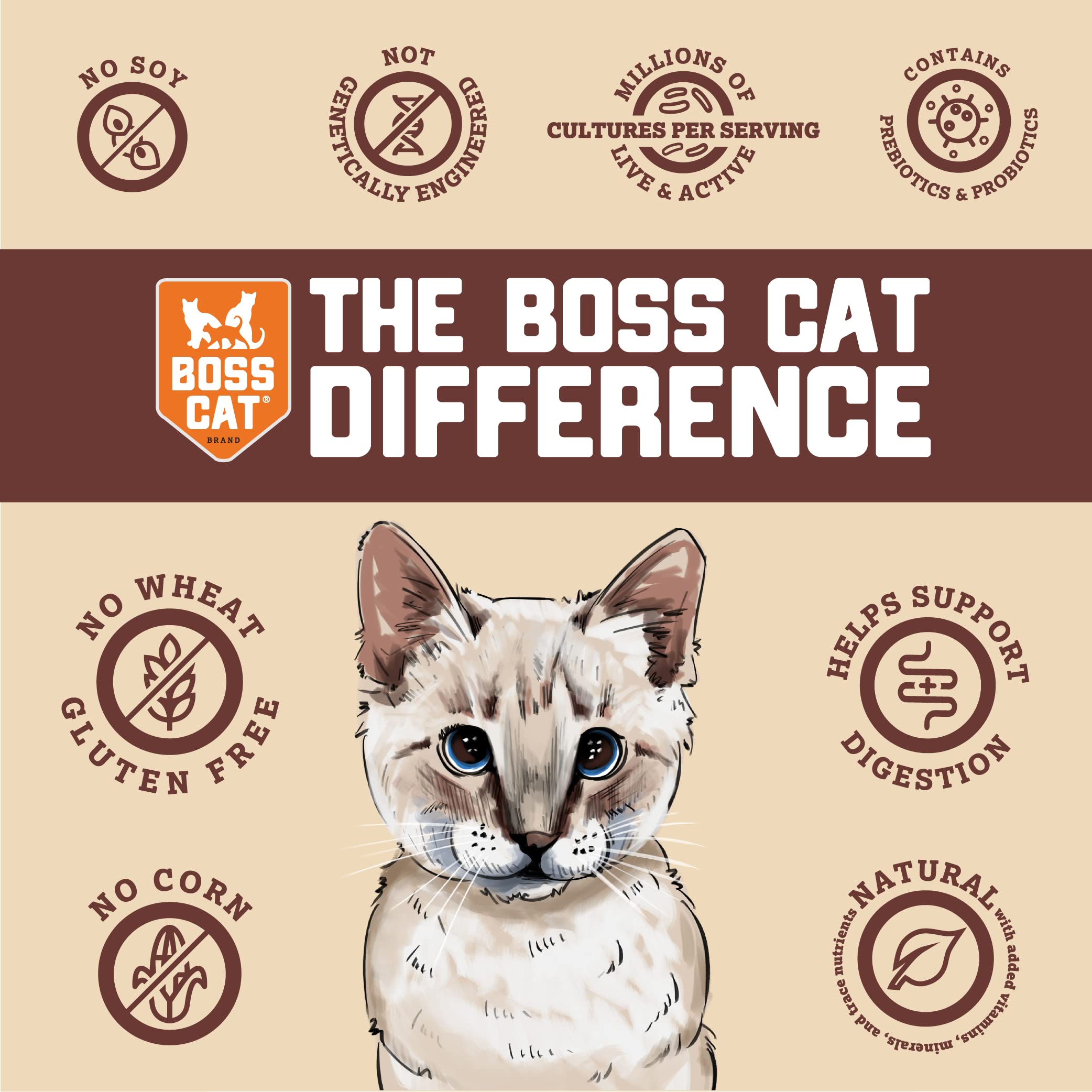 Boss Cat Complete & Balanced Freeze Dried Raw Diet for Cats, Turkey Recipe, 9 oz Bag (Bag of 2)