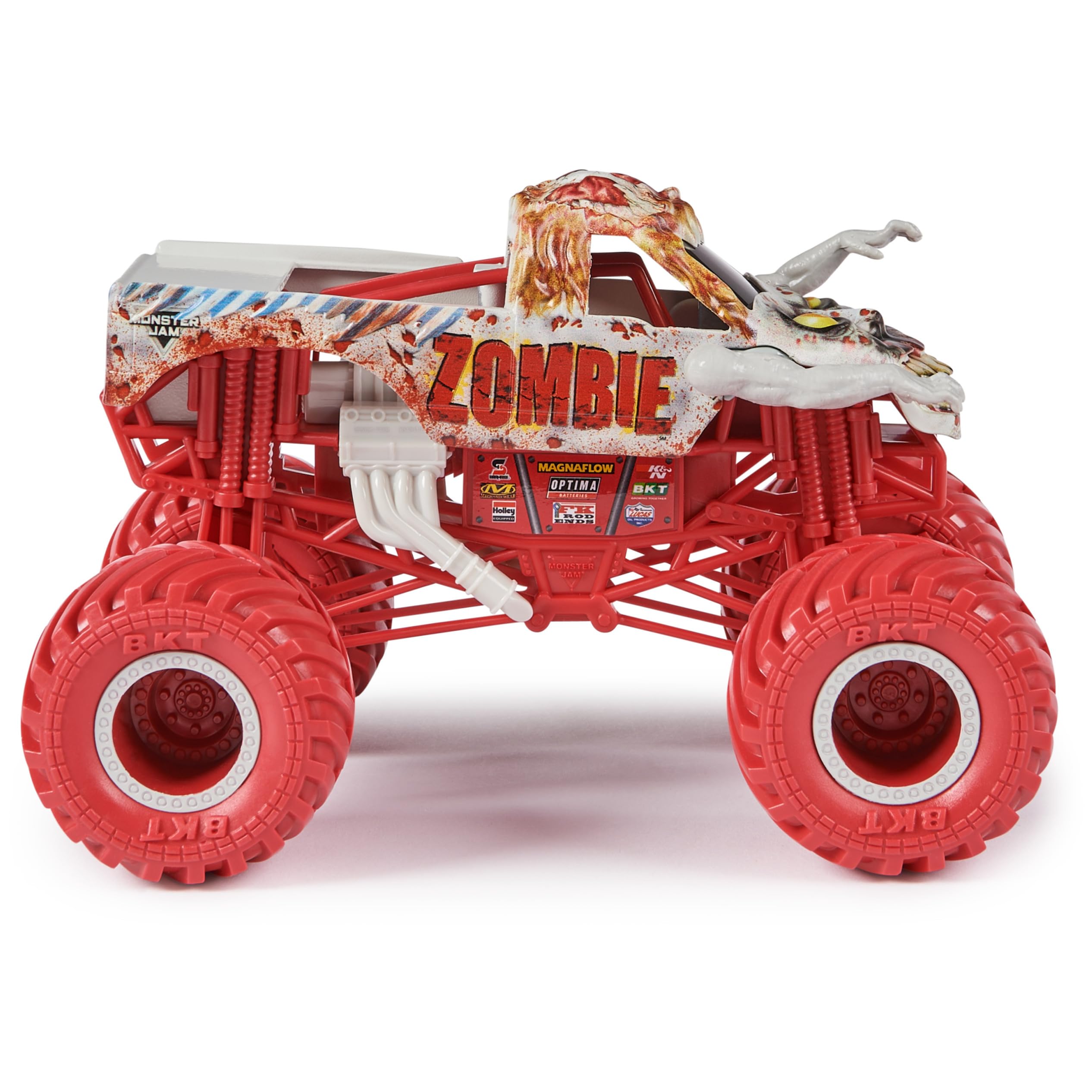 Monster Jam, Official Zombie Monster Truck, Collector Die-Cast Vehicle, 1:24 Scale, Kids Toys for Boys and Girls Ages 3 and up