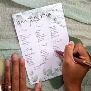 Interactive Bridal Shower Games 50 Guests - Floral Bachelorette Bridal Party Game Activities Cards - Fun Wedding Celebrations Bridal Games for Shower with Bridal Shower Bingo, Word Scramble & More