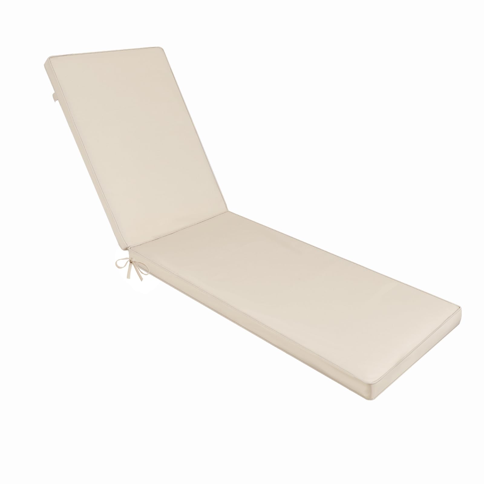 PERFECT GARDEN Chaise Lounge Cushion: Weather Resistant & Fade Resistant for Outdoor Patio Furniture, Ideal for Lawn & Pool, 74.5" W x 22" D (Beige, 1-Pcs Set)