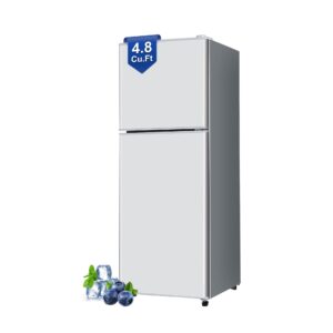 ootday mini fridge with freezer, 4.8 cu. ft.refrigerator with 2 doors, apartment size refrigerator with freezer combo for bedroom, office, kitchen, apartment, dorm