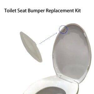 Toilet Seat Bumpers 4pcs Replacement Non Slip Pad Buffer Shock Absorber Silent Shutdown for Kohler 1133070 1236365