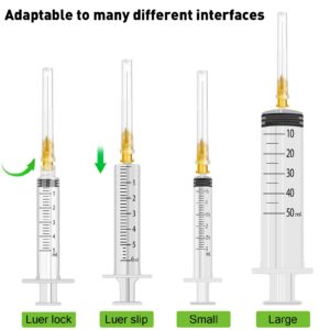 100Pack 25Ga 1.5 inch Needles Luer Lock Lab Dispensing Accessories for Measuring,Refilling Inks