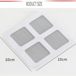 Disposable Filter Patches, 4" X 4" Disposable Floor Drain Sticker, Disposable Hair Drain Stickers, Shower Drain Cover Hair Catcher Mesh Stickers, for Bathroom Bathtub Kitchen (50)