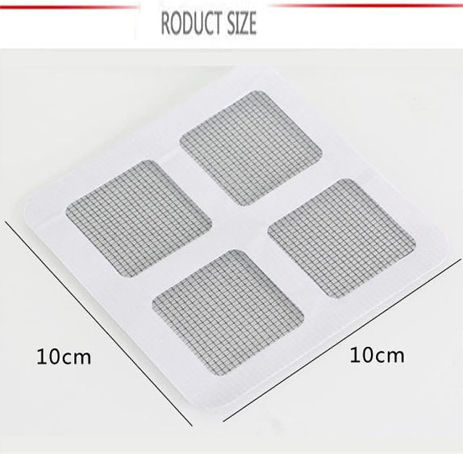 Disposable Filter Patches, 4" X 4" Disposable Floor Drain Sticker, Disposable Hair Drain Stickers, Shower Drain Cover Hair Catcher Mesh Stickers, for Bathroom Bathtub Kitchen (50)