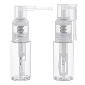 2 pcs 50ml empty powder spray bottle, glitter duster sprayer, portable travel spray bottle, barber spray bottle, dry spray bottle for cakes, crafts, dry cleaning powder, glitter, skin care