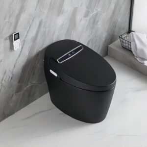 Homary Modern Smart Toilet, One-Piece 1.27 GPF Toilet Intelligent Elongated Bidet Toilet Auto Flush, Foot Sensor Operation, Heated Seat, Warm Water and Dry, Air Dryer, Digital Display