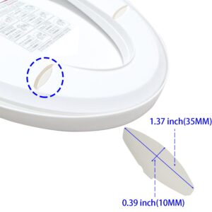 Toilet Seat Bumpers 4pcs Replacement Non Slip Pad Buffer Shock Absorber Silent Shutdown for Kohler 1133070 1236365