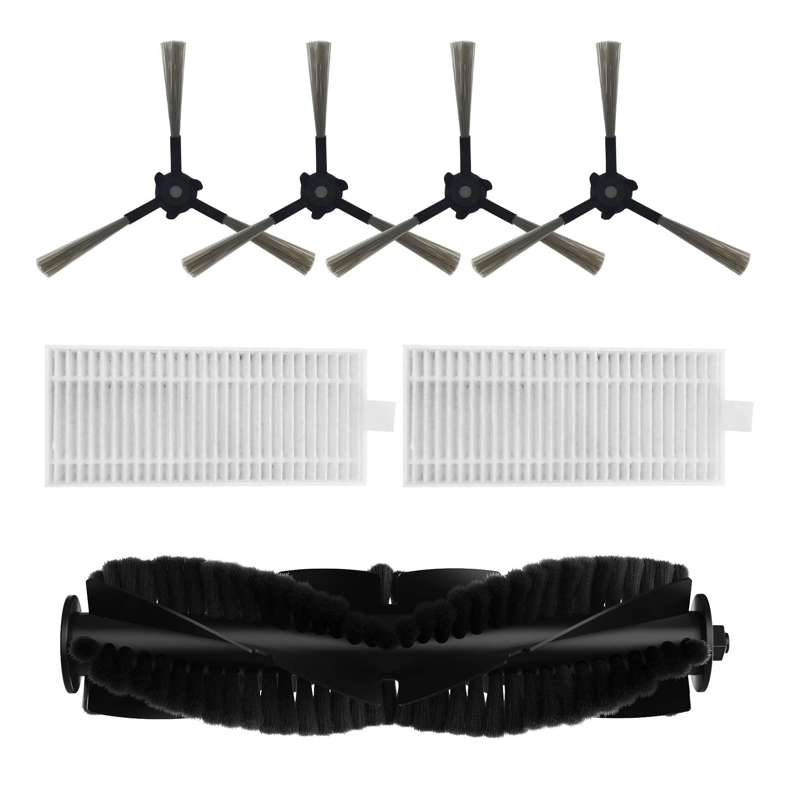 SYSPERL Accessories Set Replacement Compatible Polar & Polar Einzel & Climee (1* Roller Brush, 2* Filters, 4* Side Brushes)