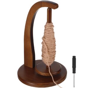 wooden yarn spinner: yarn holder spinner, crochet yarn holder, yarn spinner for crocheting, yarn ball holder for knitting and crocheting, magnetic yarn ball holder, crochet for knitting lovers