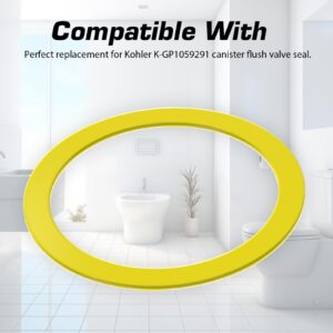 Flush Valve Seal for Kohler, 2 Pack Upgraded Silicone Material Canister Flush Valve Toilet Gasket Replacement Parts for K-GP1059291