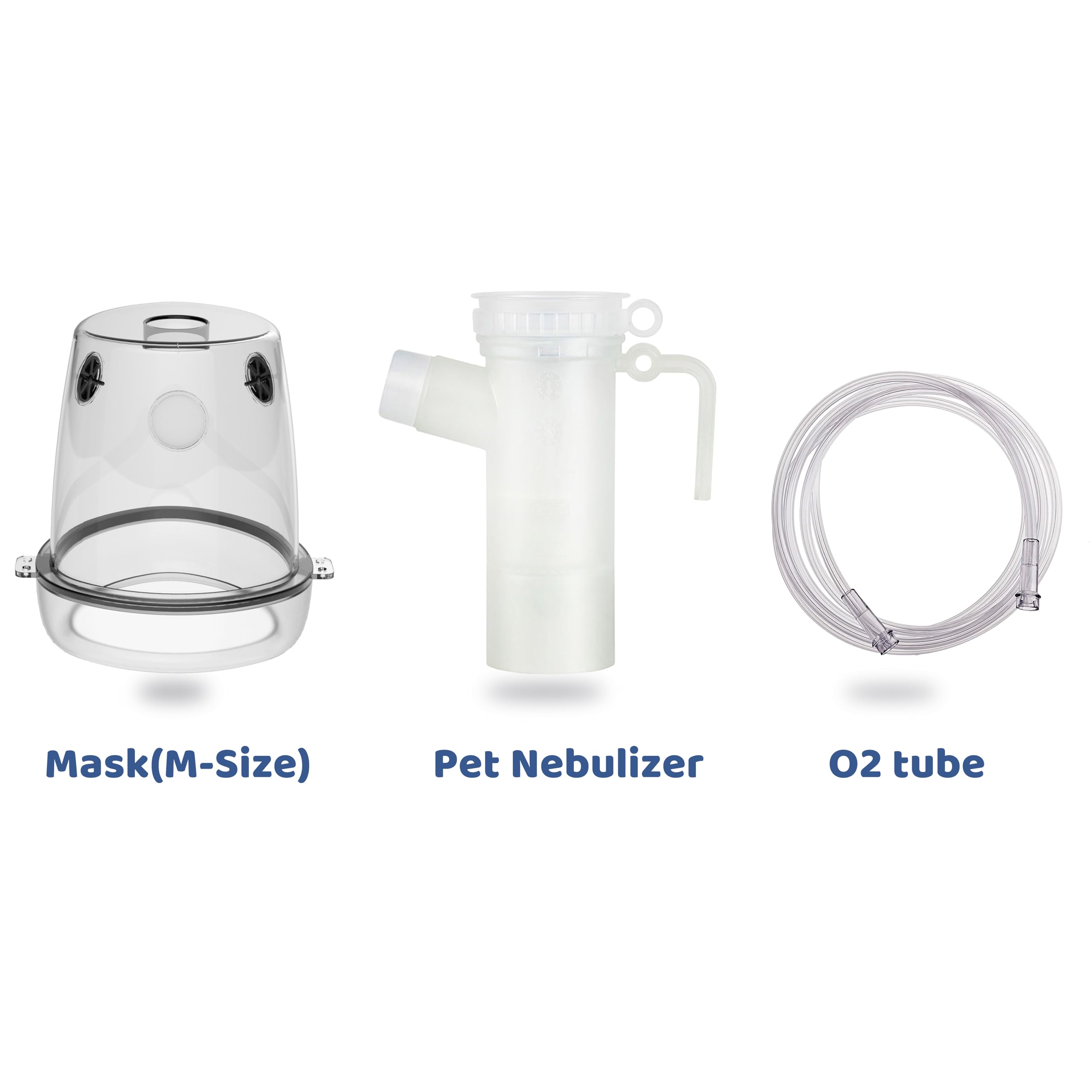 Canine Nebulizer Cup and Inhaler Mask for Cats and Dogs, Oxygen Mask for Pets (Not Including Nebulizer Machine) (M)