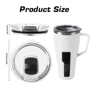 UXIETIN Lid Replacement Compatible with 32oz Brumate Coffee Travel Mug,Magnetic Spill Proof Press Lid Replacement Comppatible with 32oz Brumate Accessories 1PC