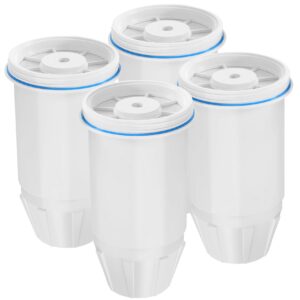 upgrade zr-001, zr-017, zr-004 replacement water filters for water pitchers filters and dispenser filters,multi-stage filter system reduce lead, chromium, pfoa/pfos and tds, 4pack