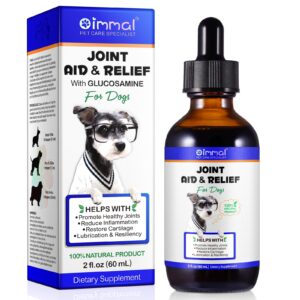 hip & joint support liquid supplement for dogs, hip & joint glucosamine drops for dogs, glucosamine for dogs, supports joint health, dog joint pain relief treats, liquid glucosamine for dogs